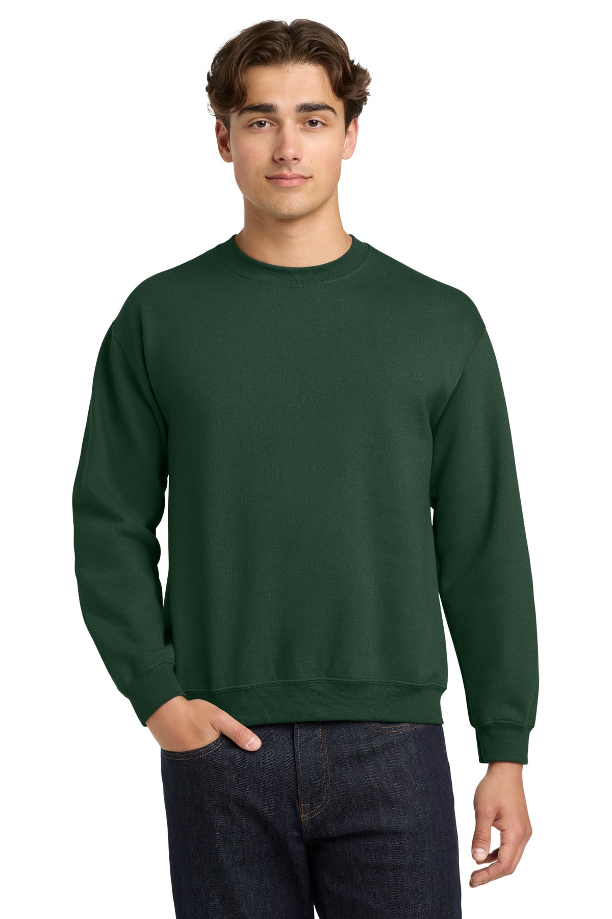 Gildan Heavy Blend Crewneck Sweatshirt. 18000 - EMBROIDERED
