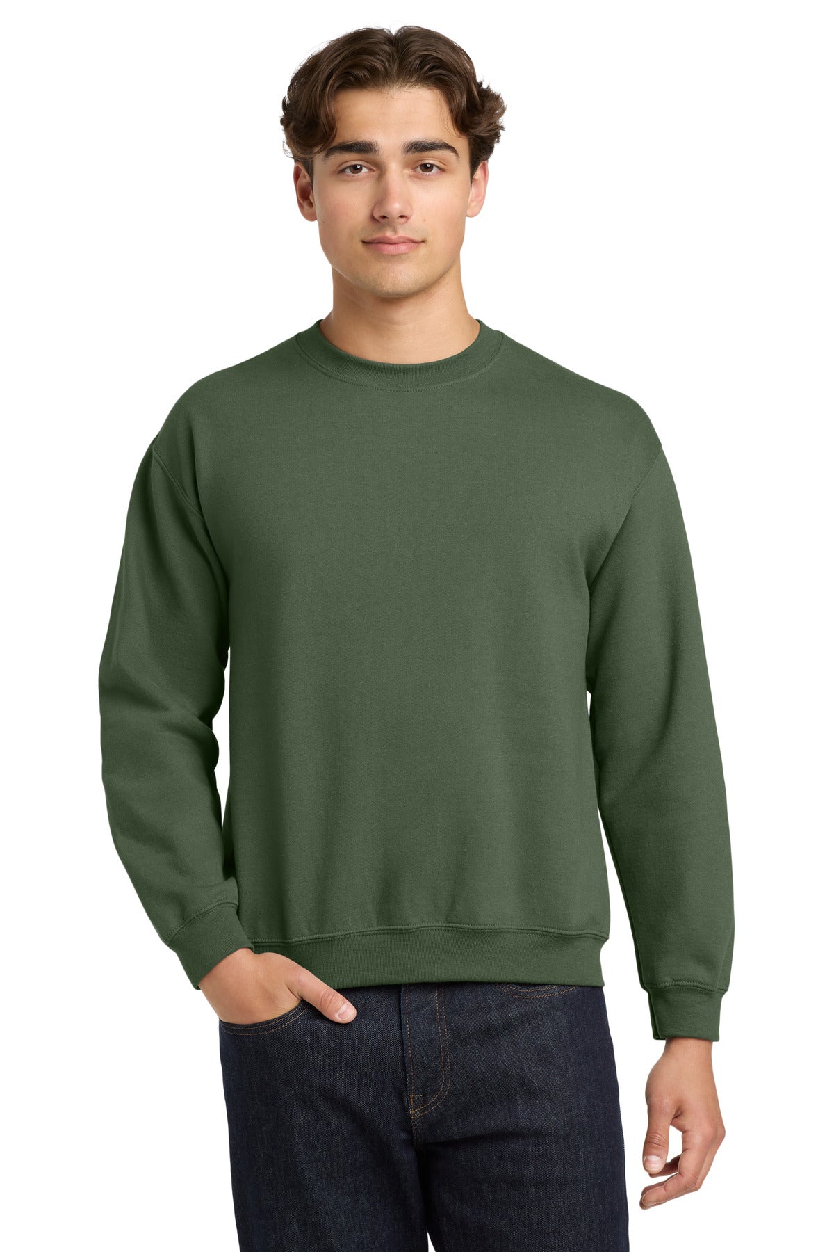 Gildan Heavy Blend Crewneck Sweatshirt. 18000 - EMBROIDERED