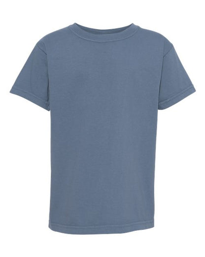 Comfort Colors Youth Garment-Dyed Heavyweight T-Shirt - 9018 - EMBROIDERED