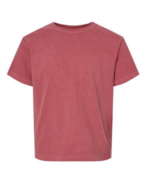 Comfort Colors Youth Garment-Dyed Heavyweight T-Shirt - 9018 - EMBROIDERED