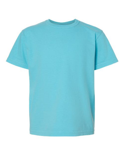 Comfort Colors Youth Garment-Dyed Heavyweight T-Shirt - 9018 - EMBROIDERED