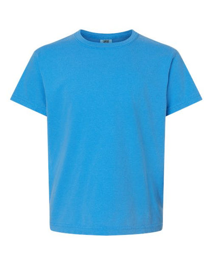 Comfort Colors Youth Garment-Dyed Heavyweight T-Shirt - 9018 - EMBROIDERED