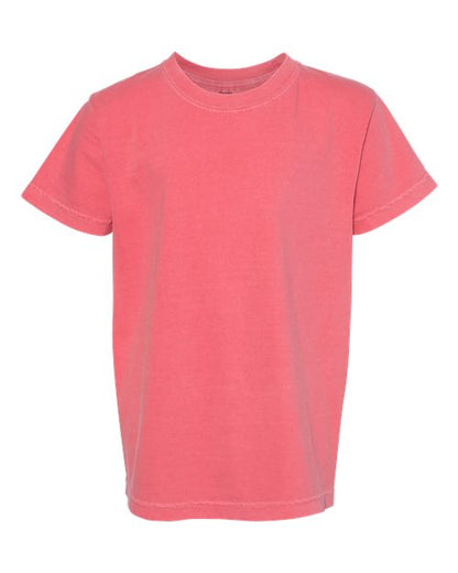 Comfort Colors Youth Garment-Dyed Heavyweight T-Shirt - 9018 - EMBROIDERED