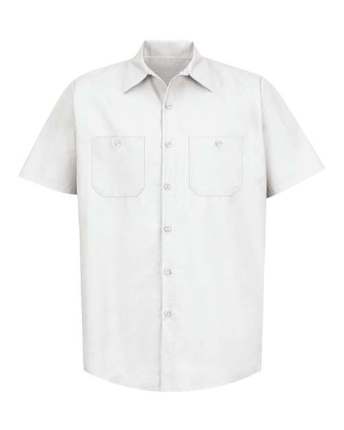 Red Kap Men's Industrial Short Sleeve Work Shirt - SP24 - EMBROIDERED