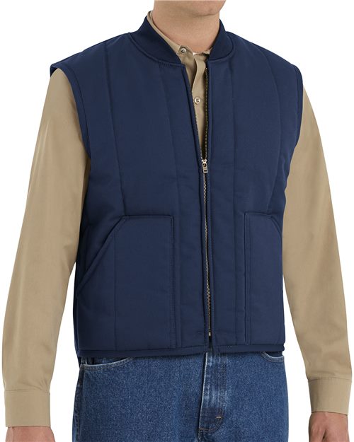 Red Kap Men's Quilted Vest - VT22 - EMBROIDERED