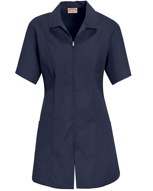 Red Kap Women's Zip Front Smock - KP43 - EMBROIDERED