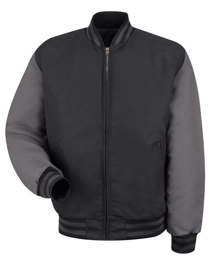 Red Kap Men's Duo-Tone Team Jacket - JT40 - EMBROIDERED