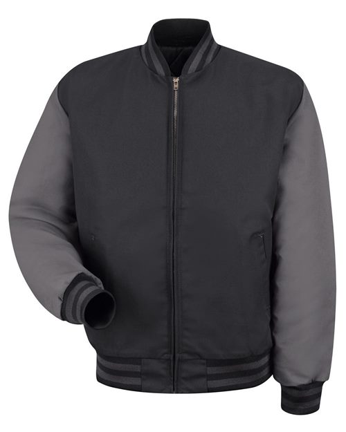 Red Kap Men's Duo-Tone Team Jacket - JT40 - EMBROIDERED