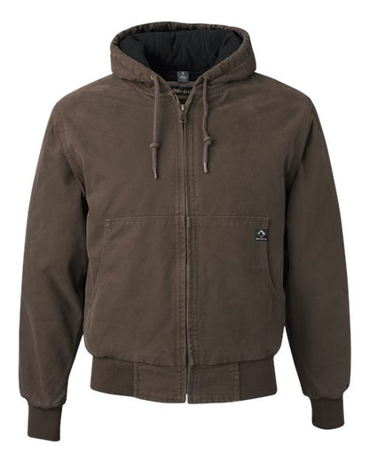DRI DUCK Men's Cheyenne Boulder Cloth(TM) Hooded Jacket with Tricot Quilt Lining - 5020 - EMBROIDERED