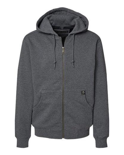 DRI DUCK Men's Crossfire Heavyweight Power Fleece Hooded Jacket with Thermal Lining - 7033 - EMBROIDERED