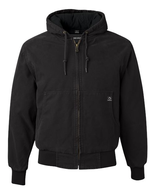 DRI DUCK Men's Tall Cheyenne Boulder Cloth(TM) Hooded Jacket with Tricot Quilt Lining - 5020T - EMBROIDERED