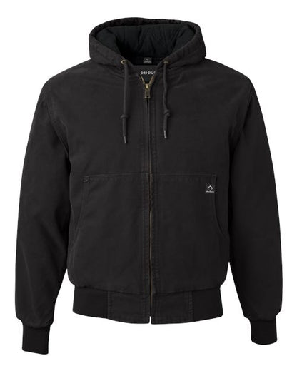 DRI DUCK Men's Tall Cheyenne Boulder Cloth(TM) Hooded Jacket with Tricot Quilt Lining - 5020T - EMBROIDERED