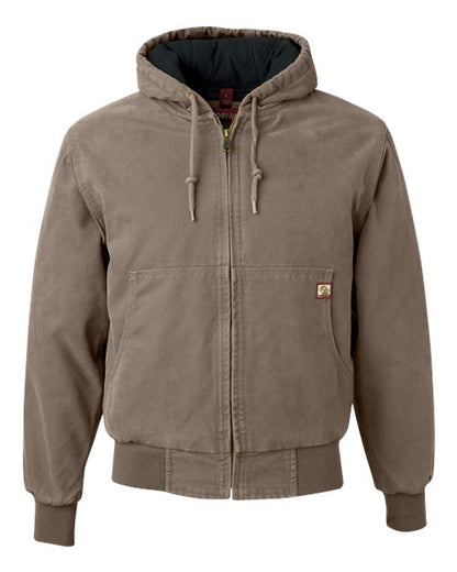 DRI DUCK Men's Tall Cheyenne Boulder Cloth(TM) Hooded Jacket with Tricot Quilt Lining - 5020T - EMBROIDERED