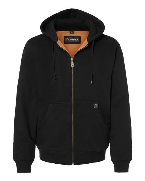 DRI DUCK Men's Tall Crossfire Heavyweight Power Fleece Hooded Jacket with Thermal Lining - 7033T - EMBROIDERED