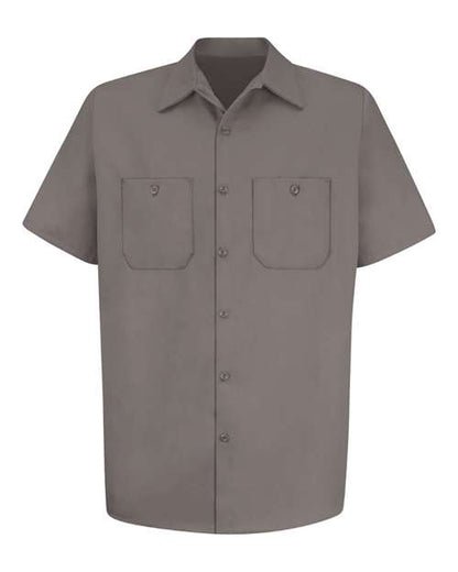 Red Kap Men's Cotton Short Sleeve Uniform Shirt - SC40 - EMBROIDERED