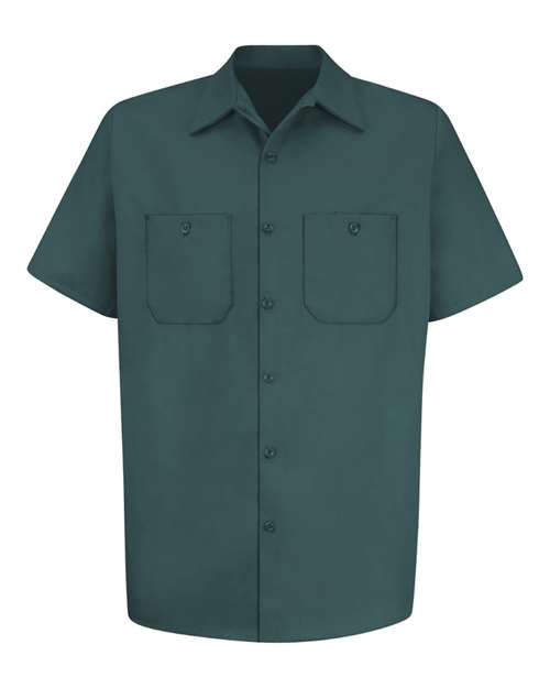 Red Kap Men's Cotton Short Sleeve Uniform Shirt - SC40 - EMBROIDERED
