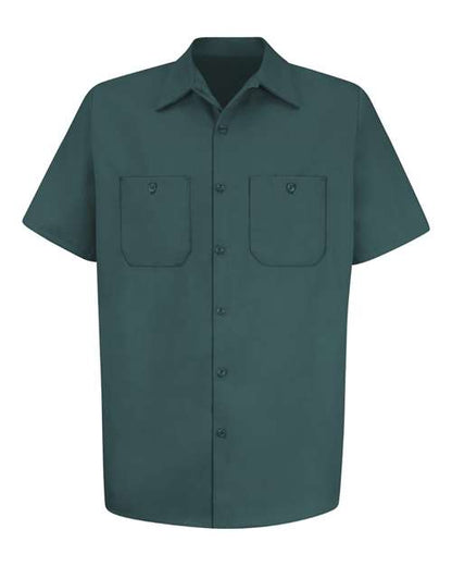 Red Kap Men's Cotton Short Sleeve Uniform Shirt - SC40 - EMBROIDERED