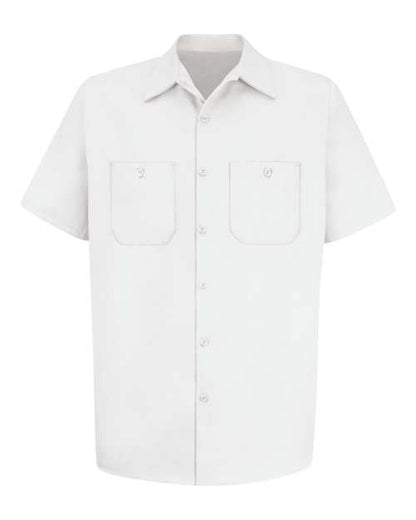 Red Kap Men's Cotton Short Sleeve Uniform Shirt - SC40 - EMBROIDERED