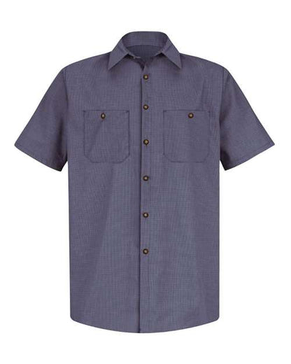 Red Kap Men's Premium Short Sleeve Work Shirt - SP20 - EMBROIDERED