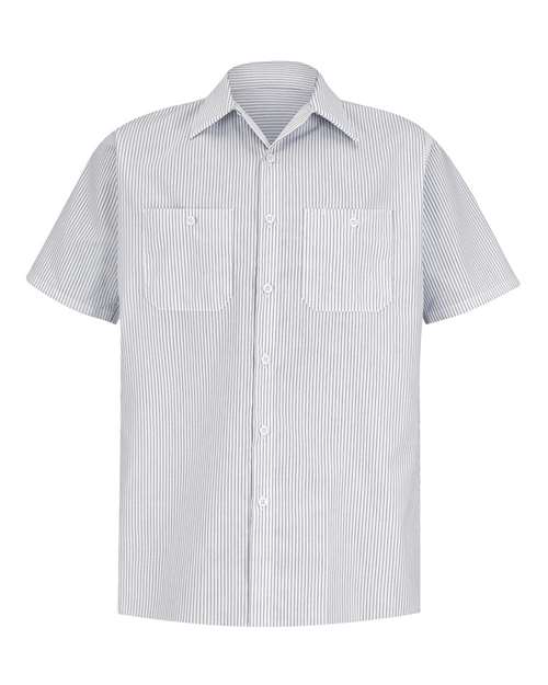 Red Kap Men's Premium Short Sleeve Work Shirt - SP20 - EMBROIDERED