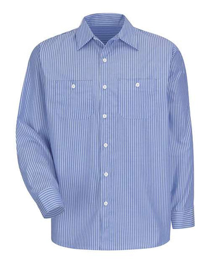 Red Kap Men's Premium Long Sleeve Work Shirt - SP10 - EMBROIDERED