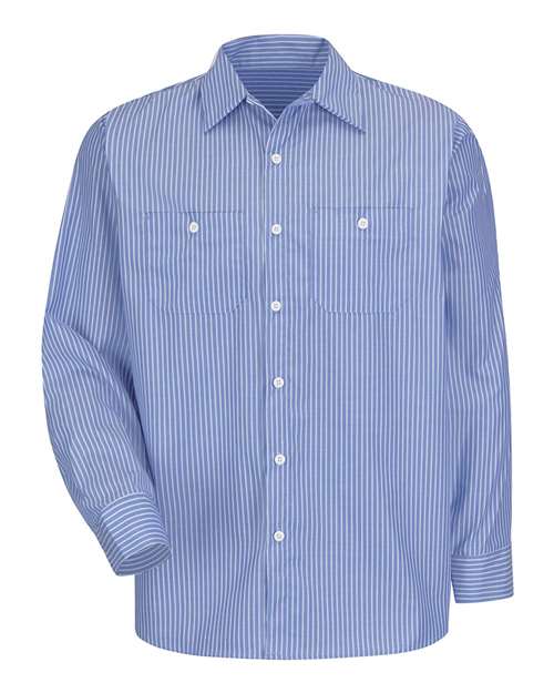Red Kap Men's Premium Long Sleeve Work Shirt - SP10 - EMBROIDERED
