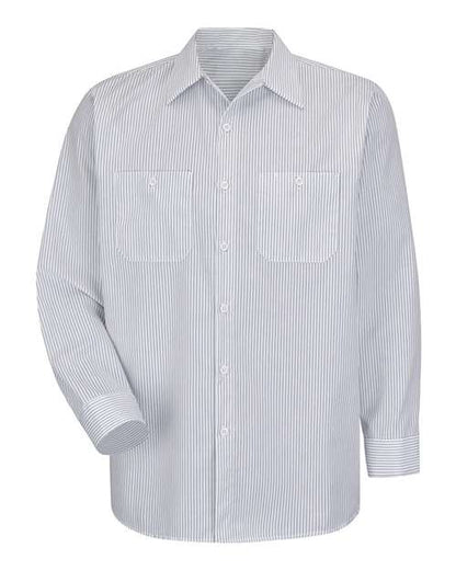 Red Kap Men's Premium Long Sleeve Work Shirt - SP10 - EMBROIDERED