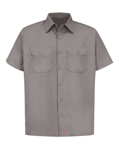 Red Kap Men's Utility Short Sleeve Work Shirt - ST62 - EMBROIDERED