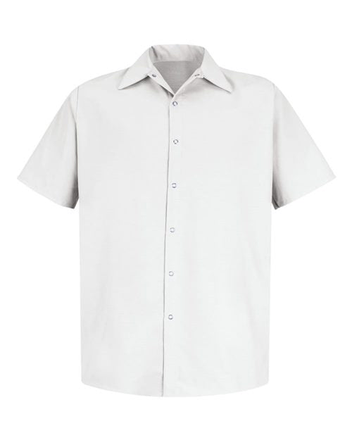 Red Kap Men's Specialized Short Sleeve Pocketless Work Shirt - SP26 - EMBROIDERED