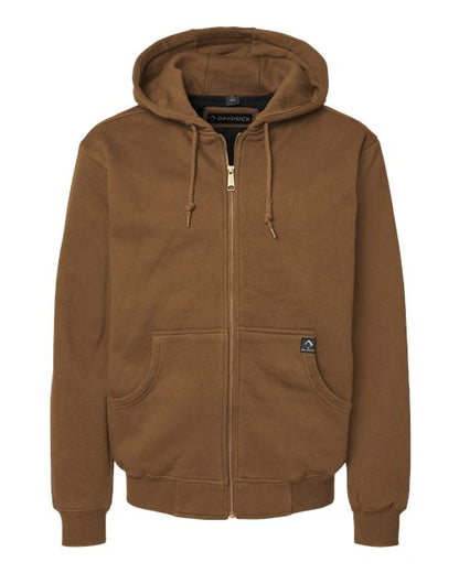 DRI DUCK Men's Crossfire Heavyweight Power Fleece Hooded Jacket with Thermal Lining - 7033 - EMBROIDERED