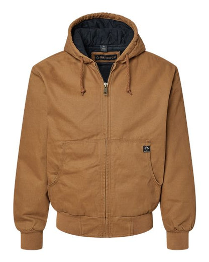 DRI DUCK Men's Tall Cheyenne Boulder Cloth(TM) Hooded Jacket with Tricot Quilt Lining - 5020T - EMBROIDERED