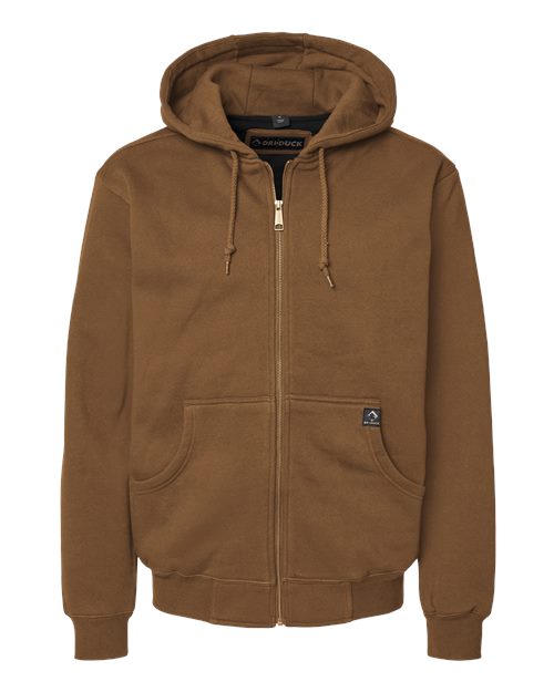 DRI DUCK Men's Tall Crossfire Heavyweight Power Fleece Hooded Jacket with Thermal Lining - 7033T - EMBROIDERED