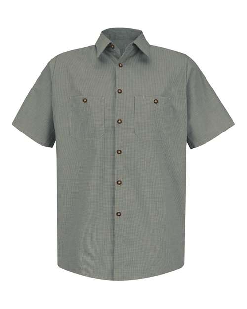 Red Kap Men's Premium Short Sleeve Work Shirt - SP20 - EMBROIDERED