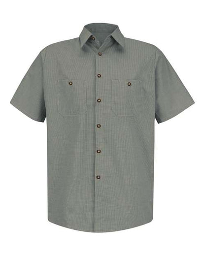 Red Kap Men's Premium Short Sleeve Work Shirt - SP20 - EMBROIDERED