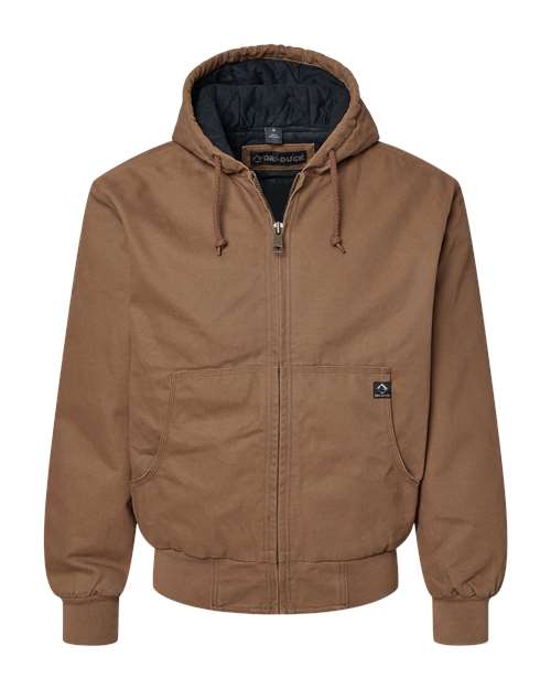 DRI DUCK Men's Cheyenne Boulder Cloth(TM) Hooded Jacket with Tricot Quilt Lining - 5020 - EMBROIDERED