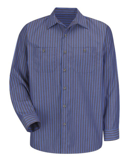 Red Kap Men's Industrial Long Sleeve Work Shirt - SP14 - EMBROIDERED