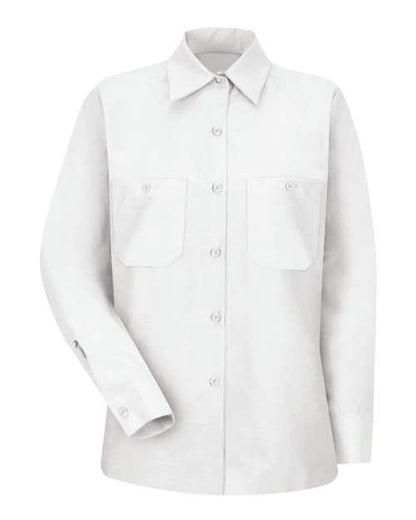 Red Kap Women's Industrial Work Shirt - SP13 - EMBROIDERED