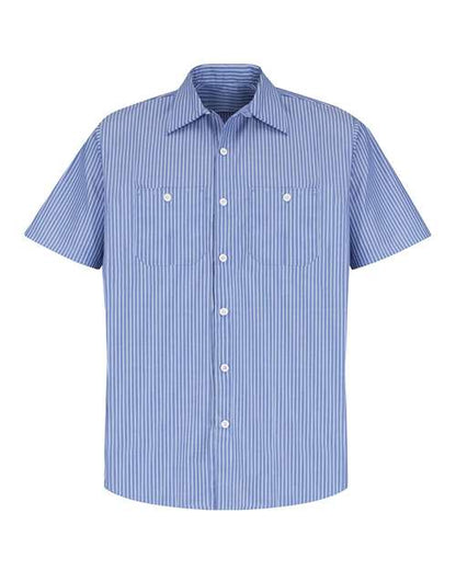 Red Kap Men's Premium Short Sleeve Work Shirt - SP20 - EMBROIDERED