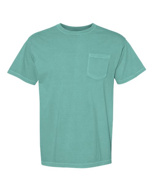 Comfort Colors Unisex Garment-Dyed Heavyweight Pocket T-Shirt - 6030 - EMBROIDERED