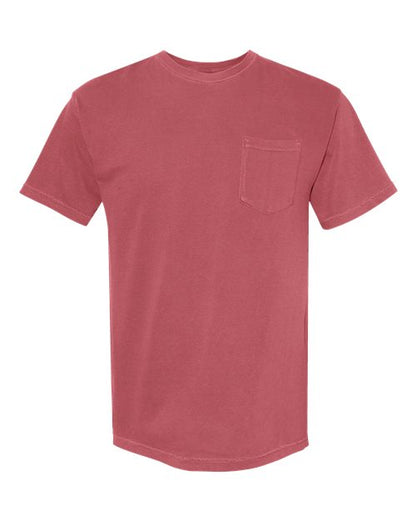 Comfort Colors Unisex Garment-Dyed Heavyweight Pocket T-Shirt - 6030 - EMBROIDERED