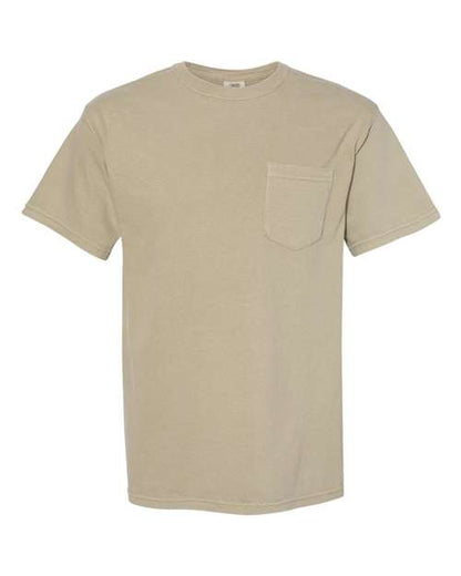 Comfort Colors Unisex Garment-Dyed Heavyweight Pocket T-Shirt - 6030 - EMBROIDERED
