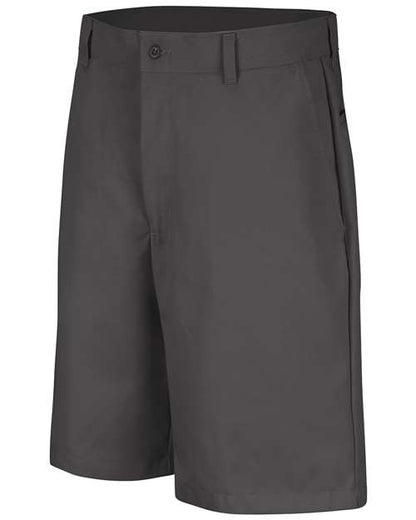 Red Kap Men's Plain Front Shorts - PT26 - EMBROIDERED