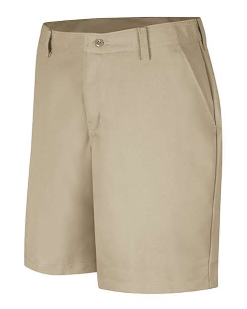 Red Kap Women's Plain Front 8" Shorts - PT27 - EMBROIDERED