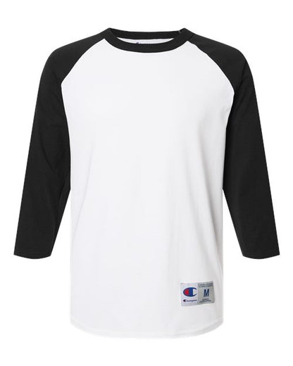 Champion Unisex Raglan Sleeve Baseball T-Shirt - T137 - EMBROIDERED