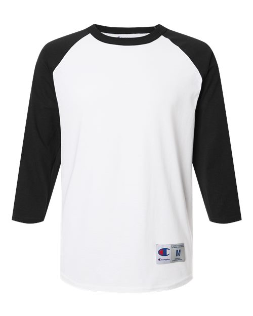 Champion Unisex Raglan Sleeve Baseball T-Shirt - T137 - EMBROIDERED