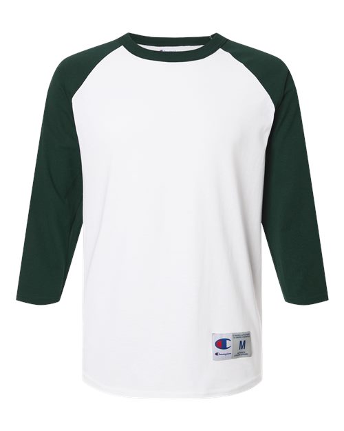 Champion Unisex Raglan Sleeve Baseball T-Shirt - T137 - EMBROIDERED