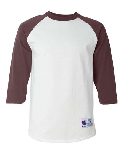 Champion Unisex Raglan Sleeve Baseball T-Shirt - T137 - EMBROIDERED