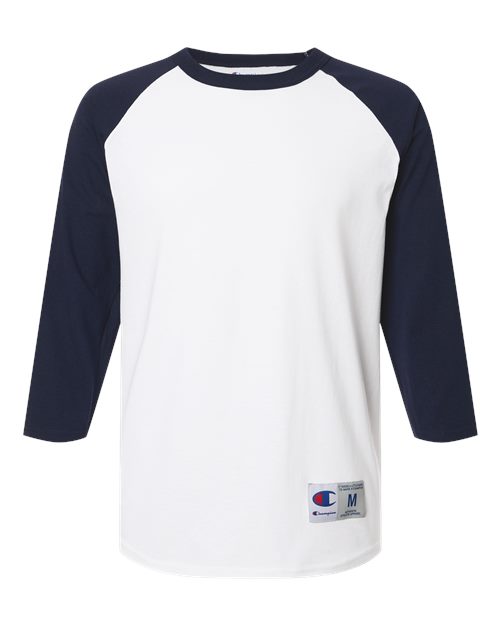 Champion Unisex Raglan Sleeve Baseball T-Shirt - T137 - EMBROIDERED