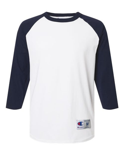 Champion Unisex Raglan Sleeve Baseball T-Shirt - T137 - EMBROIDERED