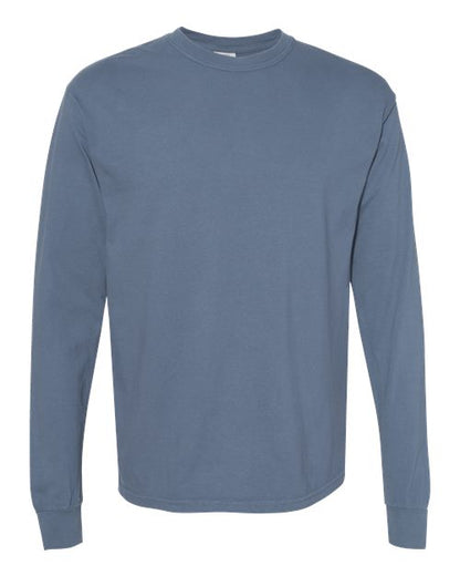 Comfort Colors Unisex Garment-Dyed Heavyweight Long Sleeve T-Shirt - 6014 - EMBROIDERED